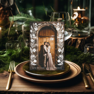 Foto der Blumenbögen Save The Date