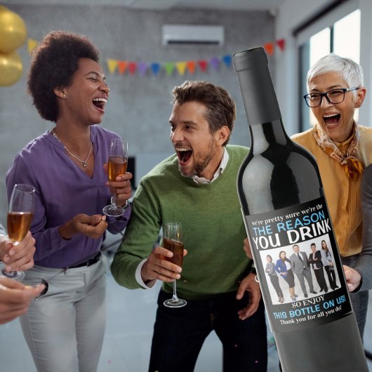 Foto der Bossaufwertung GRÜNDE FÜR IHRE TRINKEN Weinetikett