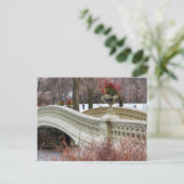 Foto der Bow Bridge des Central Park Postkarte (Stehend Vorderseite)