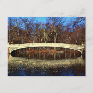 Foto der Bow Bridge im Central Park, New York Postkarte