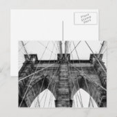 Foto der Brooklyn Bridge in NYC Postkarte (Vorne/Hinten)