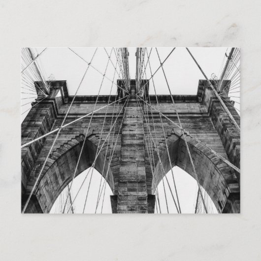 Foto der Brooklyn Bridge in NYC Postkarte (Vorderseite)