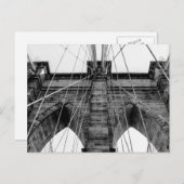 Foto der Brooklyn Bridge in NYC Postkarte (Vorne/Hinten)