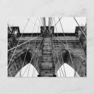 Foto der Brooklyn Bridge in NYC Postkarte