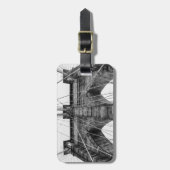 Foto der Brooklyn-Brücke in NYC Gepäckanhänger (Vorderseite vertikal)