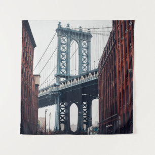 Foto DER BRÜCKE VON MANHATTAN AM TAG Wandteppich