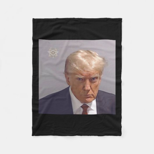 Foto der Buchung von Donald Trump Fleecedecke (Vorderseite)