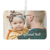 FOTO der DIY-Familie und Text-Rechteck Autolufterfrischer (Rückseite)