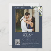 Foto der "Engagement Party QR Code" für "Navy Gree Einladung (Rückseite)