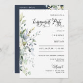 Foto der "Engagement Party QR Code" für "Navy Gree Einladung (Vorne/Hinten)