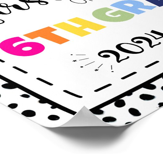 Foto der ersten 6. Klasse Poster (Ecke)