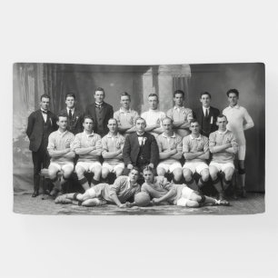 Foto der ersten australischen Nationalfußballmanns Banner