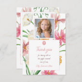 Foto der ersten Heiligen Kommune Dankeskarte (Vorne/Hinten)