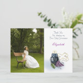 Foto der ersten Heiligen Kommune Vielen Dank Karte (Stehend Vorderseite)