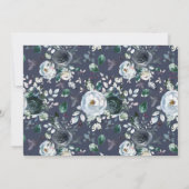 Foto der ersten Heiligen Kommunion Boys Blumenkreu Einladung (Rückseite)