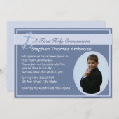 Foto der ersten Kommune/Blau Einladung (Vorne/Hinten)