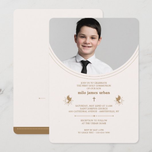 Foto der ersten Kommune Einladung (Vorne/Hinten)