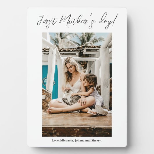 Foto der ersten Mutter Fotoplatte (Vorderseite)