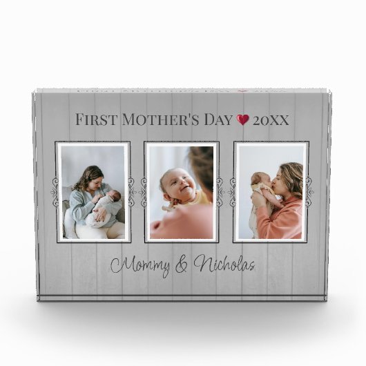 Foto der ersten Mütter mit drei FotoCollagen (Vorderseite)