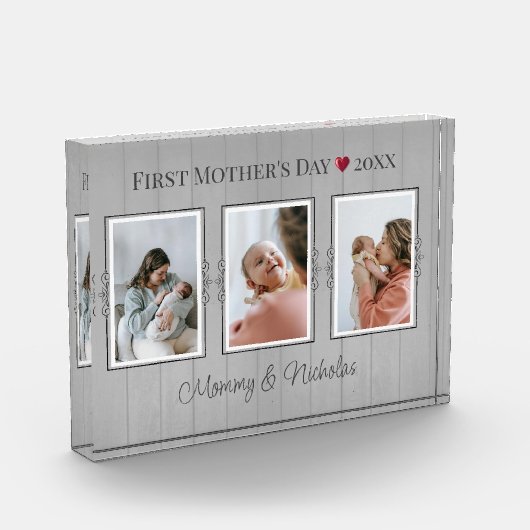 Foto der ersten Mütter mit drei FotoCollagen (Links)