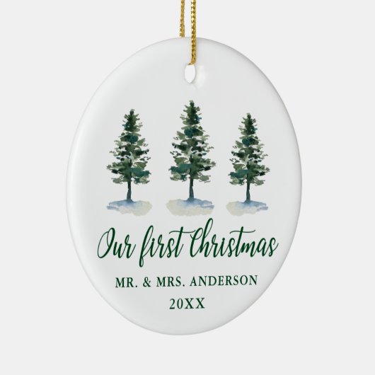 Foto der ersten Weihnachtskalligraphie Keramik Ornament (Rechts)