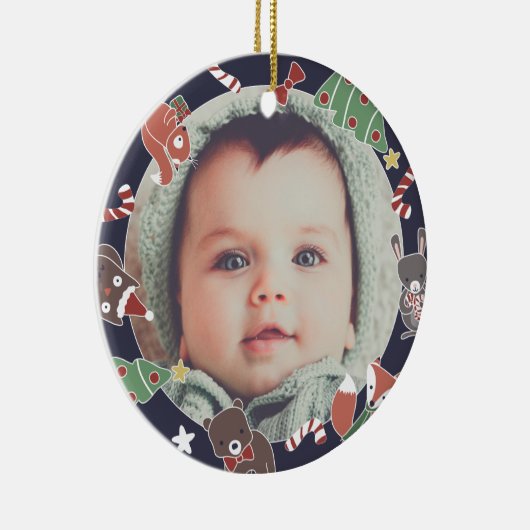 Foto der ersten Weihnachtsmänner Keramikornament (Rechts)