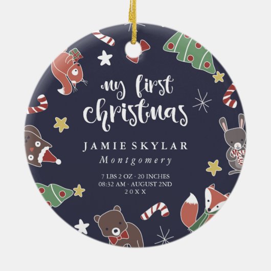 Foto der ersten Weihnachtsmänner Keramikornament (Hinten)