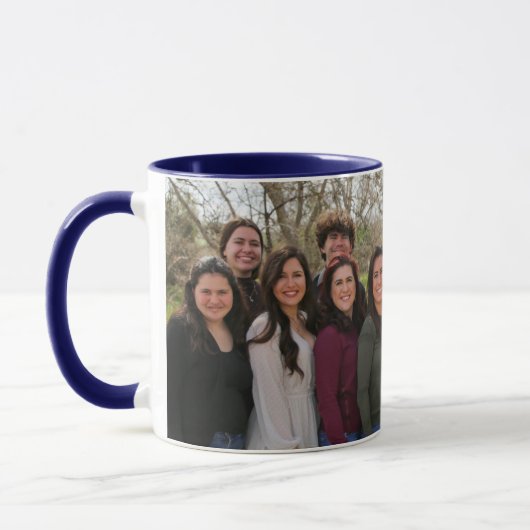 Foto der Familie2 Benutzerdefinierte Combo-Tasse v Tasse (Links)