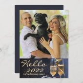 Foto der Familie 2022 Feiertagskarte (Vorne/Hinten)