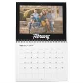 Foto der Familie 2025 Modernes Minimalistisch Kalender (Feb 2026)
