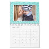 Foto der Familie 2025 | Muster Einfache benutzerde Kalender (Mär 2027)