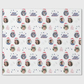 Foto der Familie 4 konfrontiert Retro-Typografie m Geschenkpapier (Flach)