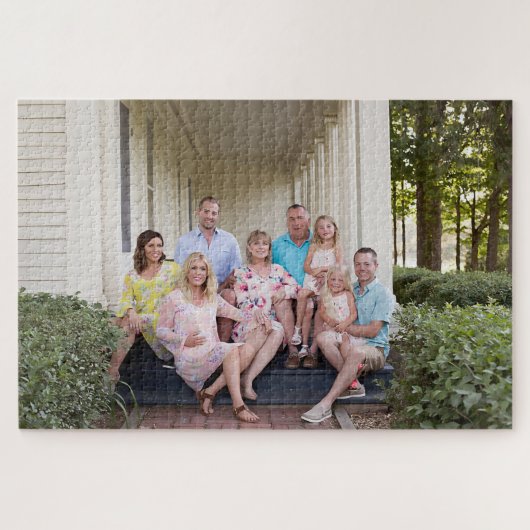 Foto der Familie behalten Puzzle (Horizontal)