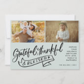 Foto der Familie Boho Bird Weihnachten (Vorderseite)