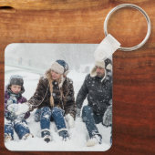 Foto der Familie Einzigartiger benutzerdefinierter Schlüsselanhänger (Rückseite)