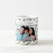 Foto der Familie endet piniengrüne Weihnachten Kaffeetasse (Mittel)