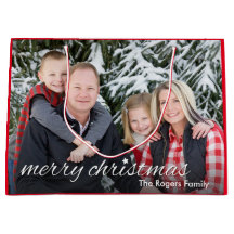 Foto der Familie Frohe Weihnachten Custom