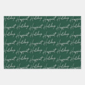 Foto der Familie Glücklichste Weihnachtsfeiertage Geschenkpapier Set (Vorderseite 2)