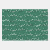 Foto der Familie Glücklichste Weihnachtsfeiertage Geschenkpapier Set (Vorderseite)