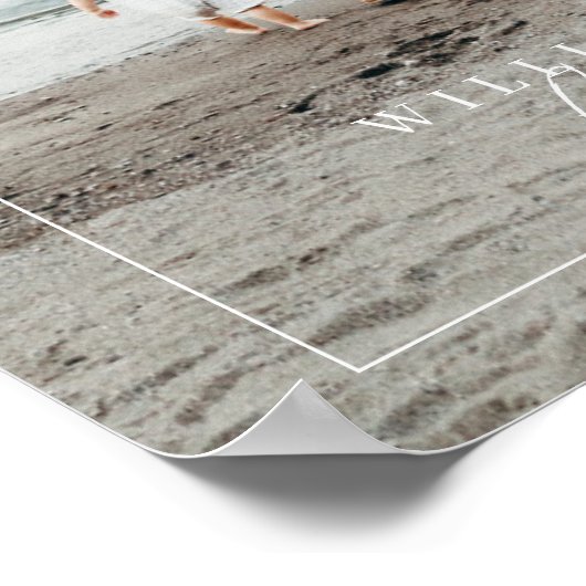 Foto der Familie Moderne Redaktion Reisepause Poster (Ecke)