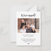 Foto der Familie wir verschoben Skriptumlaufanzeig Mitteilungskarte (Vorderseite)