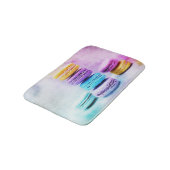 Foto der farbenfrohen, köstlichen Macarons Badematte (Schrägansicht)