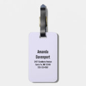 Foto der farbenfrohen, köstlichen Macarons Gepäckanhänger (Rückseite vertikal)