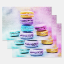 Foto der farbenfrohen, köstlichen Macarons