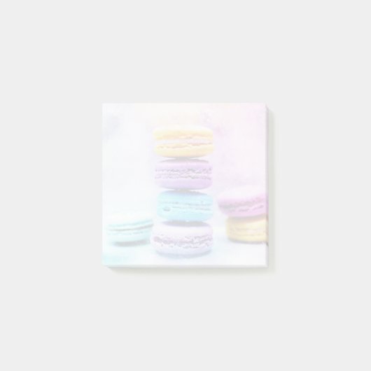 Foto der farbenfrohen, köstlichen Macarons Post-it Klebezettel (Vorderseite)