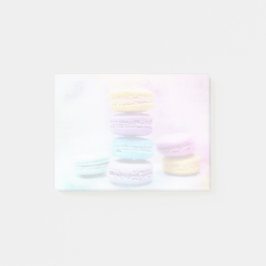 Foto der farbenfrohen, köstlichen Macarons Post-it Klebezettel
