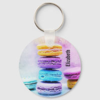 Foto der farbenfrohen, köstlichen Macarons