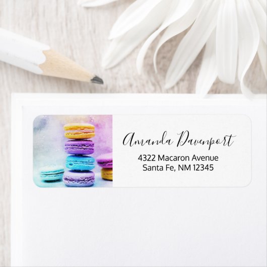 Foto der farbenfrohen Macarons (Insitu)