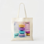 Foto der farbenfrohen Macarons Tragetasche (Vorne)