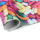 Foto der Farbgestaltung Geschenkpapier (Rolleneckpunkt)